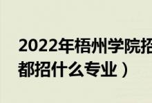 2022年梧州學院招生計劃及招生人數(shù)（各省都招什么專業(yè)）