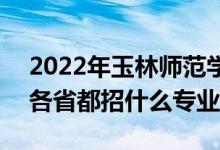2022年玉林師范學院招生計劃及招生人數（各省都招什么專業(yè)）