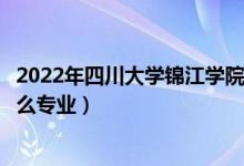 2022年四川大學(xué)錦江學(xué)院招生計(jì)劃及招生人數(shù)（各省都招什么專業(yè)）