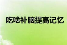 吃啥補腦提高記憶（吃啥補腦提高記憶力）