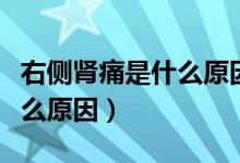 右側腎痛是什么原因造成的（右側腎區(qū)痛是什么原因）