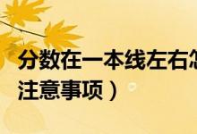 分數(shù)在一本線左右怎么報考（壓線考生報考的注意事項）