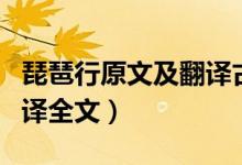 琵琶行原文及翻譯古詩(shī)文網(wǎng)（琵琶行原文及翻譯全文）