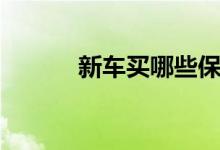 新車買哪些保險（哪種必須買）