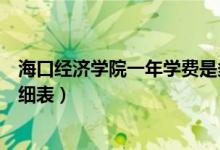 ?？诮?jīng)濟(jì)學(xué)院一年學(xué)費(fèi)是多少（?？诮?jīng)濟(jì)學(xué)院各專業(yè)收費(fèi)明細(xì)表）