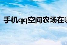 手機qq空間農(nóng)場在哪里（怎么打開qq農(nóng)場）
