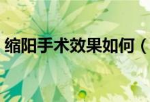 縮陽手術(shù)效果如何（陰縮手術(shù)可以維持多久）
