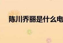陳川喬麗是什么電視?。ǜ〕羷∏榻榻B）