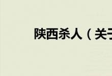 陜西殺人（關于陜西殺人的介紹）