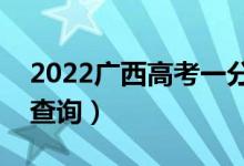 2022廣西高考一分一段表（文史類成績(jī)排名查詢）