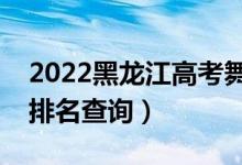 2022黑龍江高考舞蹈表演一分一段表（成績排名查詢）