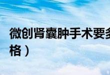 微創(chuàng)腎囊腫手術(shù)要多少錢（腎囊腫微創(chuàng)手術(shù)價(jià)格）