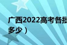 廣西2022高考各批次分數(shù)線公布（分數(shù)線是多少）