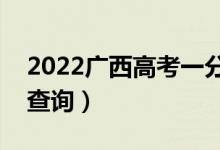 2022廣西高考一分一段表（理工類成績(jī)排名查詢）