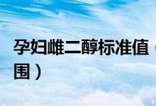 孕婦雌二醇標準值（孕婦雌二醇正常值參考范圍）