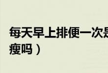 每天早上排便一次是否正常（每天早上排便會瘦嗎）