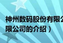 神州數(shù)碼股份有限公司（關(guān)于神州數(shù)碼股份有限公司的介紹）