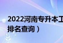 2022河南專升本工商管理一分一段表（成績(jī)排名查詢）