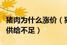 豬肉為什么漲價（豬肉漲價是因為今年豬肉的供給不足）