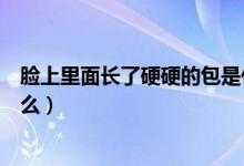 臉上里面長了硬硬的包是什么（臉上里面長了硬硬的包是什么）