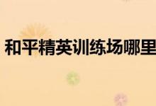 和平精英訓(xùn)練場(chǎng)哪里有特種兵種（你了解嗎）