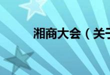 湘商大會(huì)（關(guān)于湘商大會(huì)的介紹）