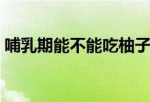 哺乳期能不能吃柚子（哺乳期能不能吃堅果）