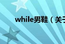while男鞋（關于while男鞋的介紹）
