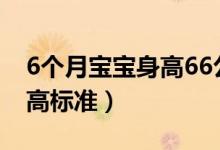 6個月寶寶身高66公分偏矮嗎（6個月寶寶身高標準）