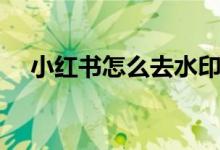 小紅書怎么去水?。ㄐ〖t書去水印方法）