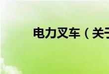 電力叉車(chē)（關(guān)于電力叉車(chē)的介紹）