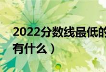 2022分數(shù)線最低的公辦二本大學有哪些（都有什么）