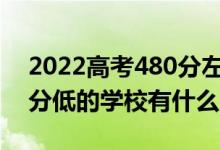2022高考480分左右有哪些二本大學（各省分低的學校有什么）