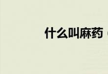 什么叫麻藥（什么叫麻風(fēng)?。?class=