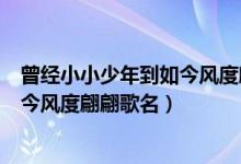 曾經(jīng)小小少年到如今風度翩翩歌名（關于曾經(jīng)小小少年到如今風度翩翩歌名）