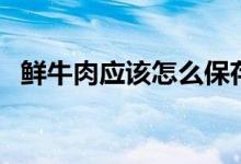 鮮牛肉應該怎么保存（具體的方法是什么）