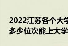 2022江蘇各個大學(xué)分?jǐn)?shù)線及高考位次預(yù)測（多少位次能上大學(xué)）