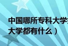 中國哪所?？拼髮W(xué)好（2022中國最好的?？拼髮W(xué)都有什么）