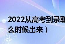 2022從高考到錄取的過程時(shí)間（錄取結(jié)果什么時(shí)候出來）