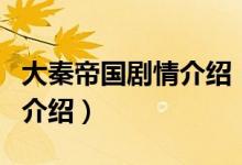 大秦帝國(guó)劇情介紹（關(guān)于大秦帝國(guó)劇情介紹的介紹）