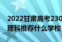 2022甘肅高考230-240分能報什么?？疲ㄎ睦砜仆扑]什么學(xué)校）