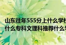 山東往年555分上什么學(xué)校（2022山東高考200-210分能報(bào)什么專科文理科推薦什么學(xué)校）
