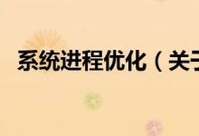 系統(tǒng)進(jìn)程優(yōu)化（關(guān)于系統(tǒng)進(jìn)程優(yōu)化的介紹）