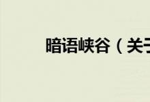暗語峽谷（關(guān)于暗語峽谷的介紹）