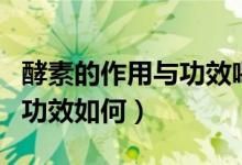 酵素的作用與功效喝多久見效（酵素的作用與功效如何）