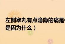 左側(cè)睪丸有點隱隱的痛是什么原因（睪丸左側(cè)有點隱隱作痛是因為什么）