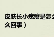 皮膚長(zhǎng)小疙瘩是怎么回事（皮膚長(zhǎng)小疙瘩是怎么回事）