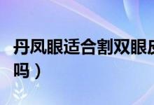 丹鳳眼適合割雙眼皮么(丹鳳眼適合割雙眼皮嗎)