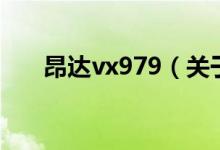 昂達vx979（關于昂達vx979的介紹）