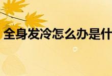 全身發(fā)冷怎么辦是什么?。ㄈ戆l(fā)冷怎么辦）